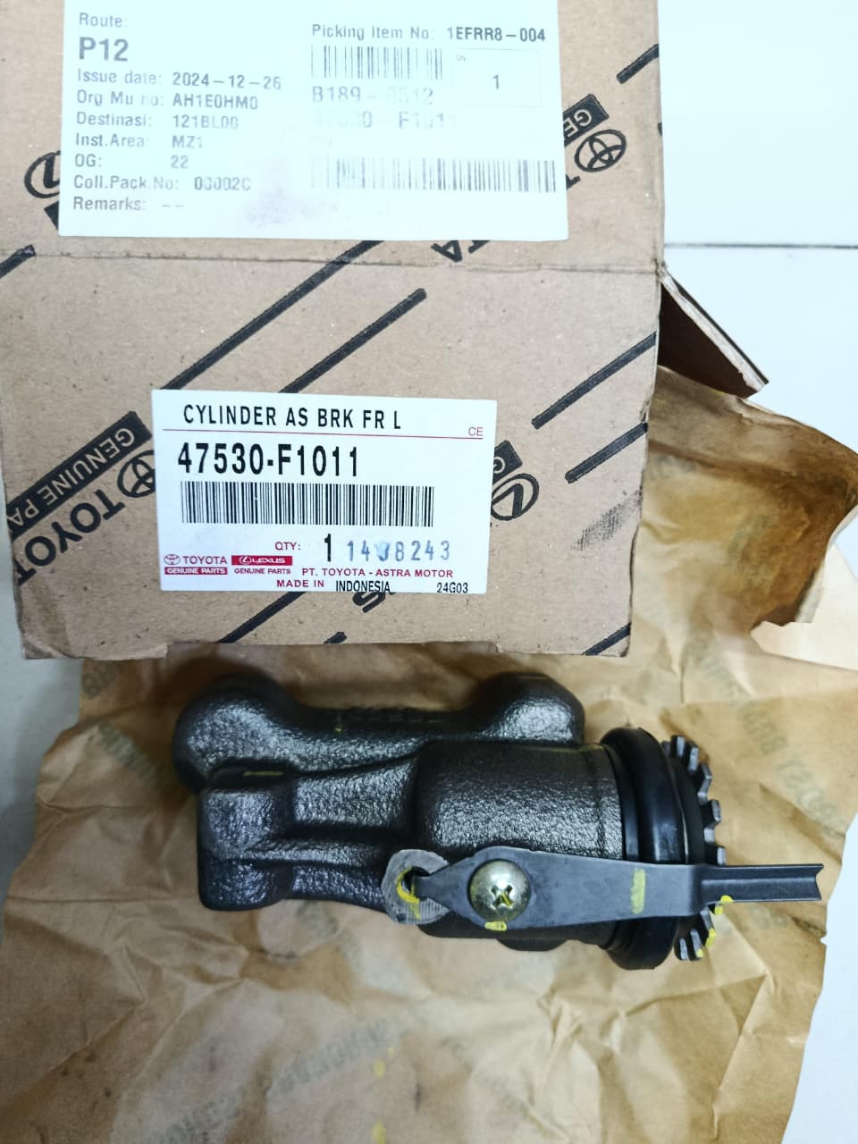 Cylinder Assy, Front Wheel Brake — 47530-F1011